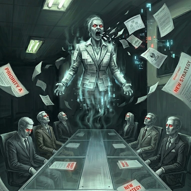 The Boardroom Banshee character artwork